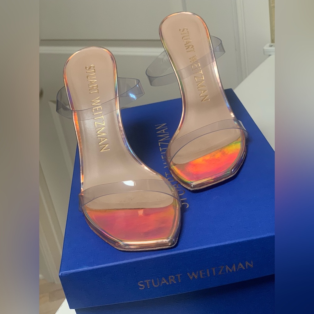 Stuart Weitzman Pink Translucent Size 7 Pumps - image 7